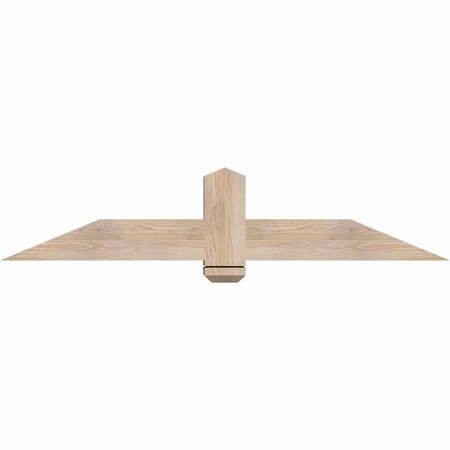 Ekena Millwork Eugene Smooth Timber Gable Bracket, Douglas Fir, 60"W x 12"H x 5 1/2"D x 5 1/2"F, 5/12 Pitch GBW060X12X0606EUG00SDF
